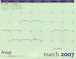 The Artist's Magazine 2007 Calendar March